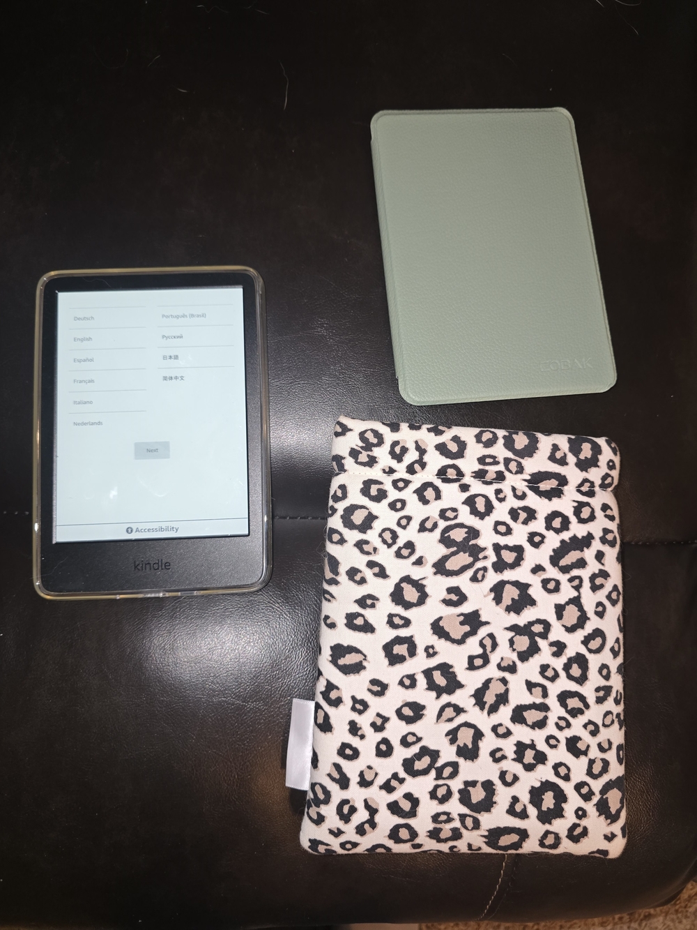 Amazon KINDLE with 2 Cases And Protective Sleeve
